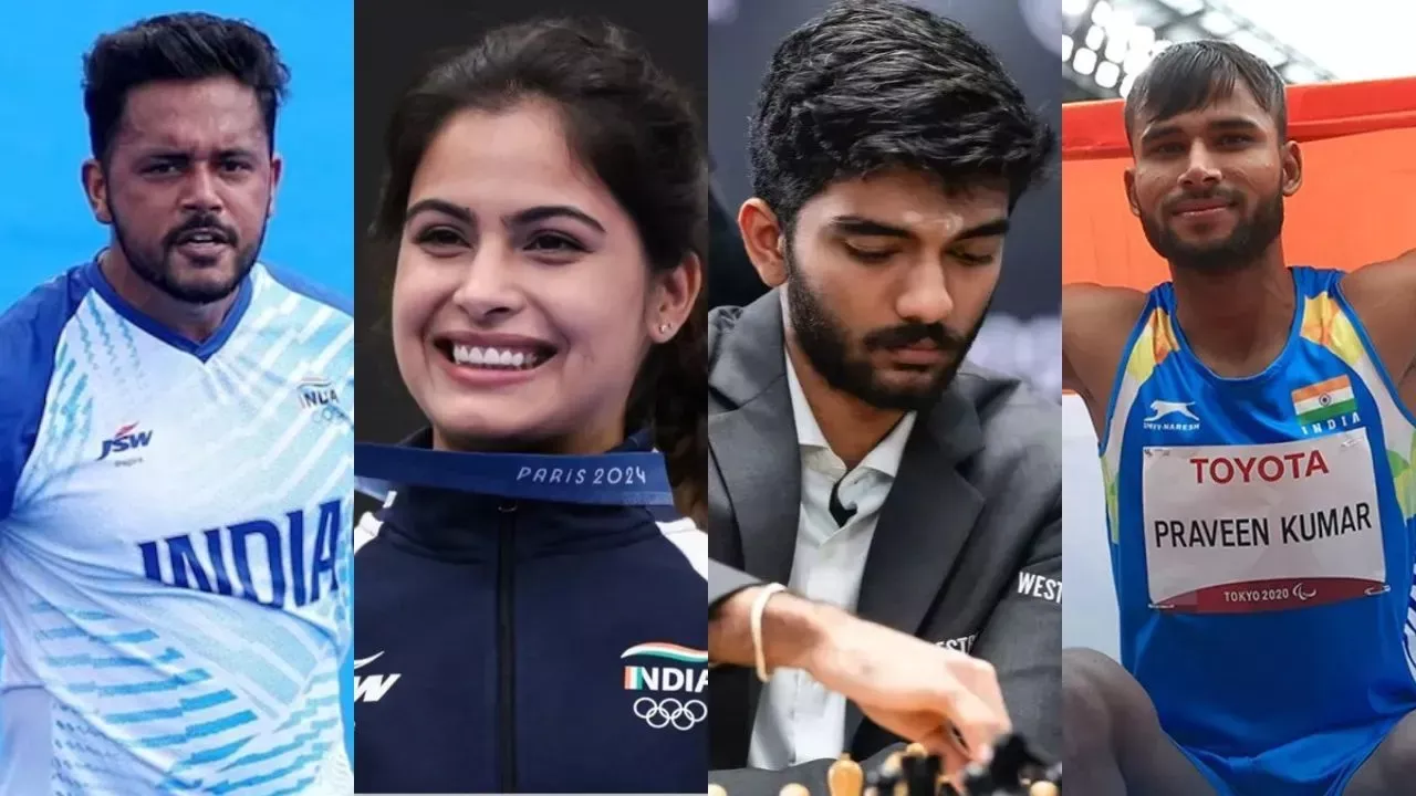 मनु भाकर, विश्व शतरंज चैंपियन डी गुकेश और हॉकी कप्तान हरमनप्रीत सिंह को मिला मेजर ध्यानचंद खेल रत्न पुरस्कार 