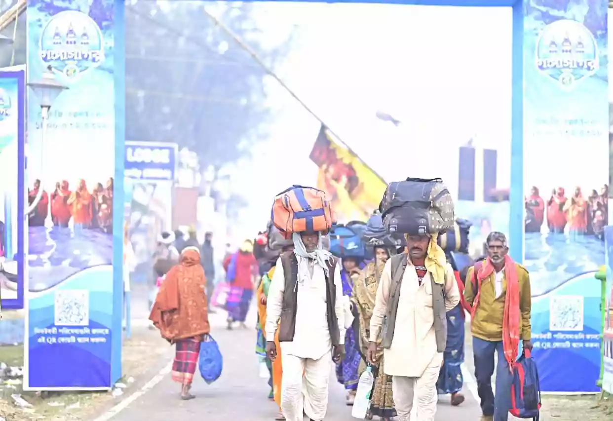 गंगासागर मेले में उमड़े आस्था के जनसैलाब ने तोड़ा सारा रिकार्ड,  1.10 करोड़ पुण्यार्थियों ने लगायी पावन डूबकी
