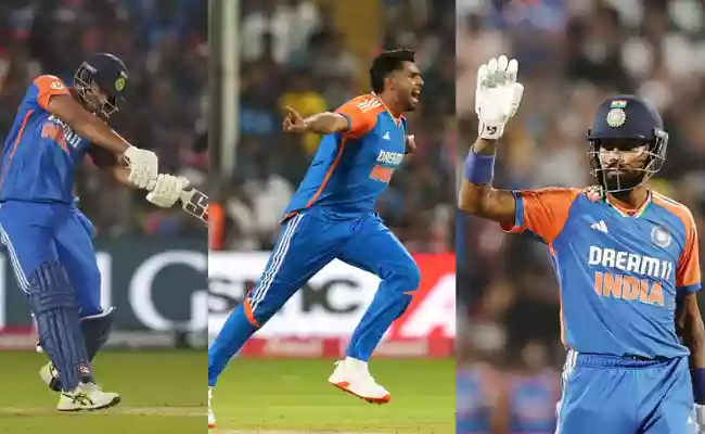 Pandya, Dube & Rana shine as India beat England by 15 runs, seals series 3-1