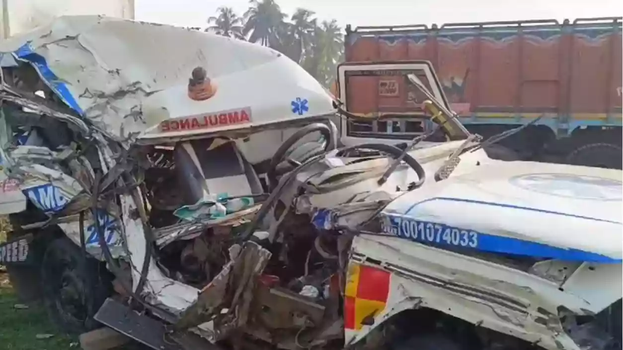 Two killed in horrific ambulance-truck collision on NH-12 in Nadia