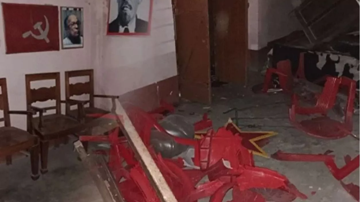 CPI(M) office vandalized in Dinhata after Trinamool rally