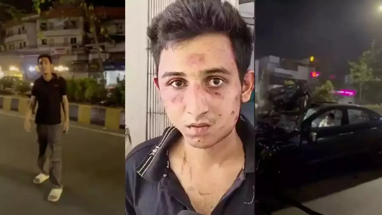 Vadodara crash: Injured man says accused was overspeeding for ‘fun’; CCTV shows him holding bottle before accident