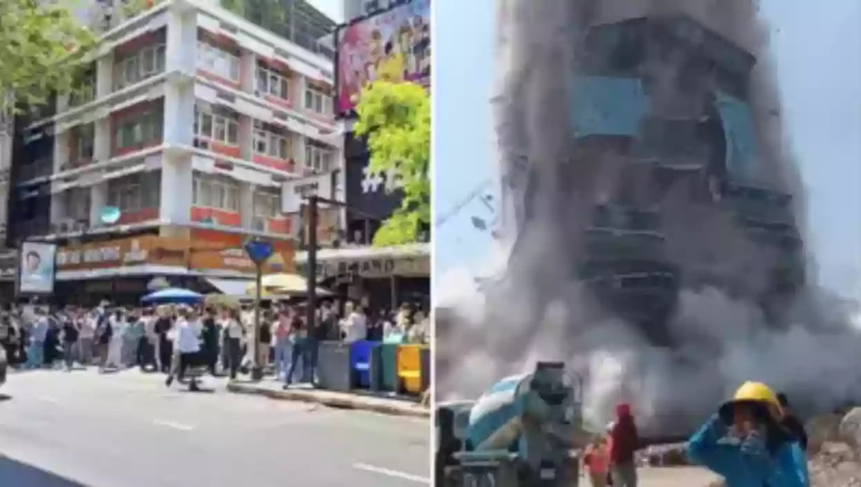 Under construction Skyscraper falls as 7.7 earthquake hits Myanmar, tremors felt from Kolkata to Delhi