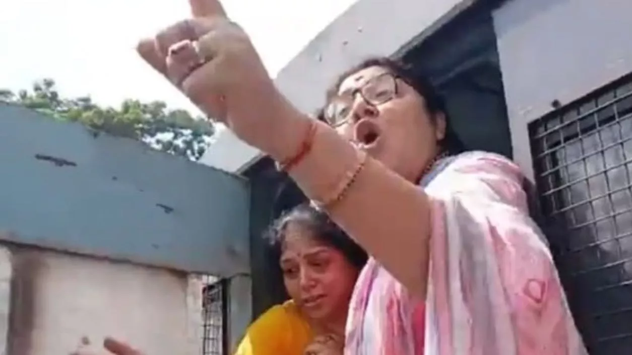 BJP clash with cops at Exide More, Locket Chatterjee and several workers detained