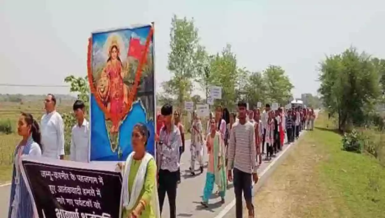 Anger rally in Jharkhand's Chakradharpur against Pahalgam terror strike