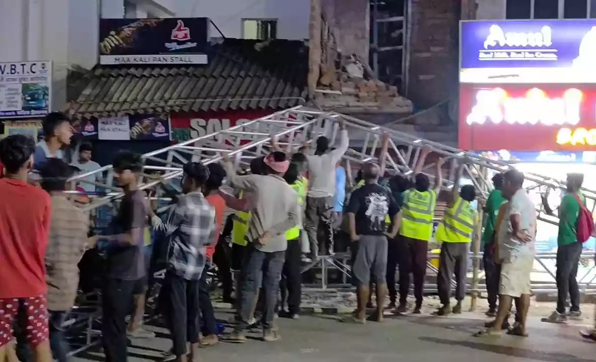 Gate of Digha's Jagannath temple collapse days before opening
