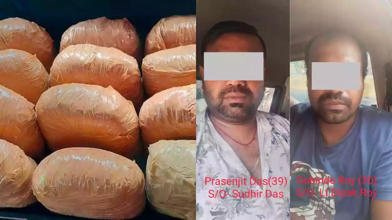 40 kg Ganja seized by New Market police, 2 arrested