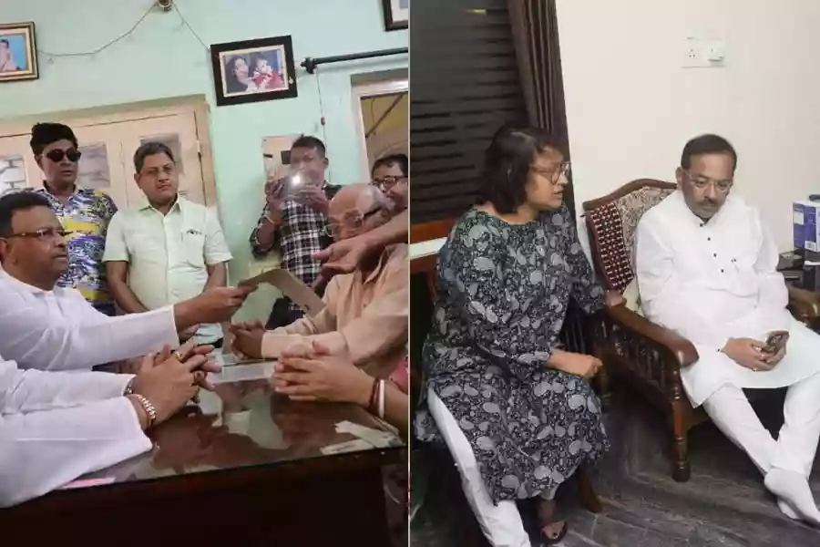 Firhad, Arup hand over compensation cheque to kin of Pahalgam victims