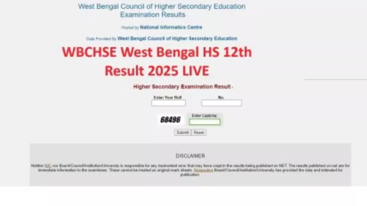 West Bengal Class 12 Result 2025 announced; Rupayan Pal scores highest with 99.4%