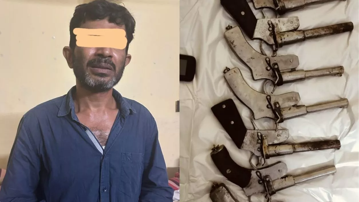 Bengal STF nabs arms smuggler with 8 illegal firearms in major seizure in Malda
