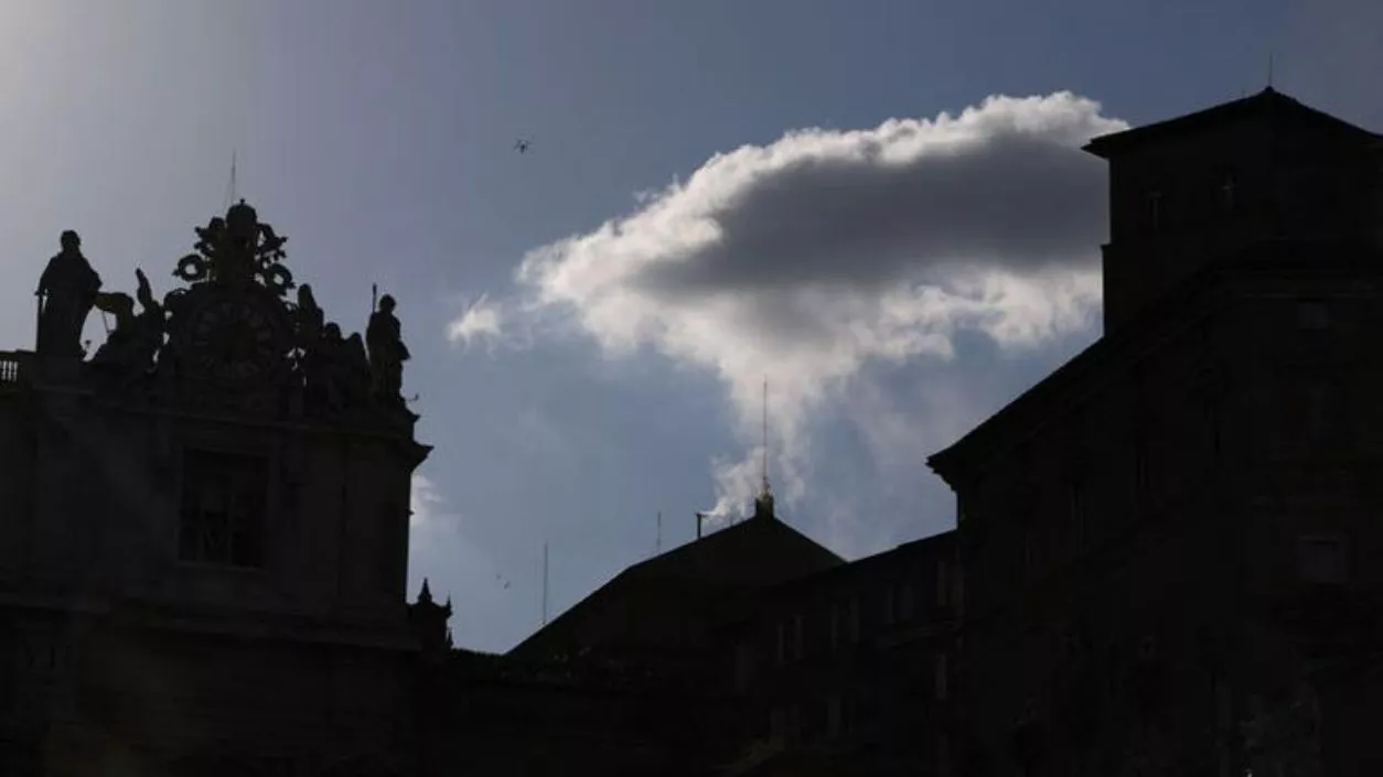 White smoke billows from Sistine Chapel signalling new pope's election
