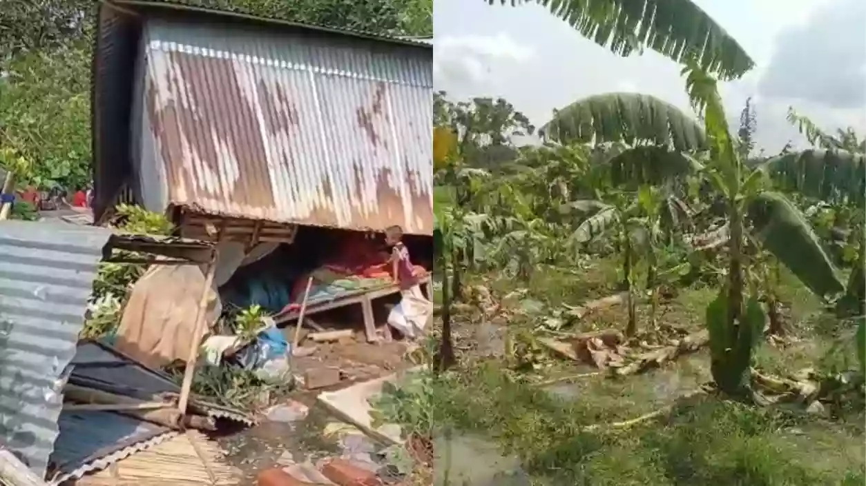 Severe storm hits North 24 Pgs villages, 30 houses damaged, crops destroyed, power outage reported