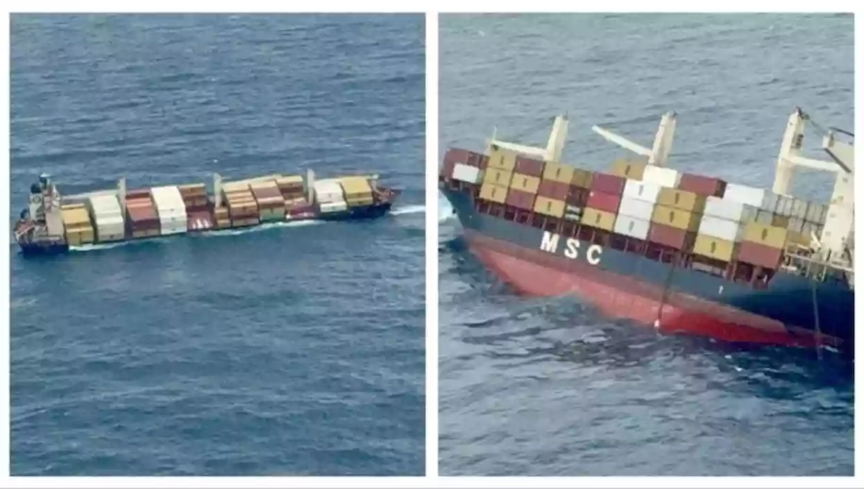 Coast Guard on high alert as container ship with hazardous cargo sinks near Kochi