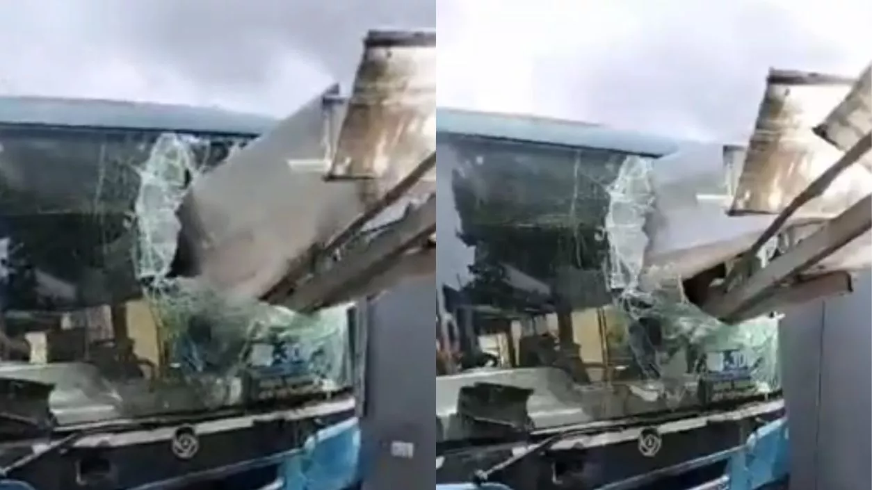 Govt bus rams into Salt Lake's Wipro More bus stand during rush hour