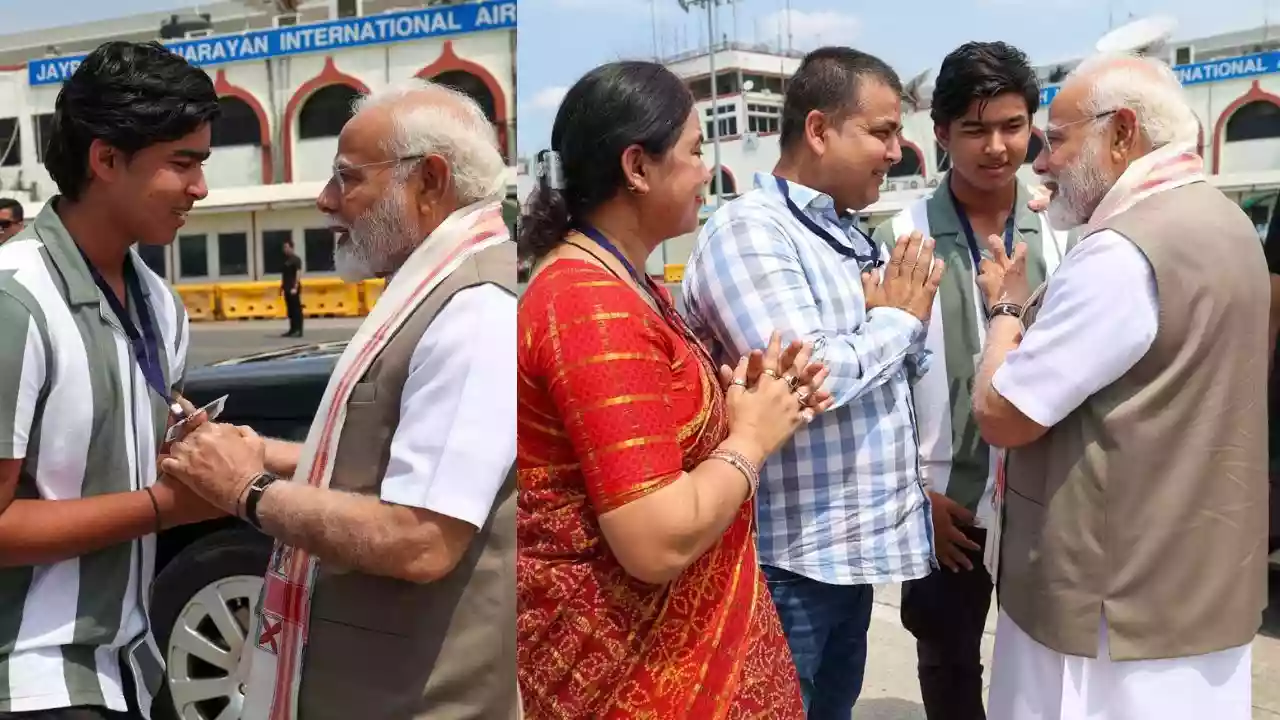 पटना में युवा क्रिकेटर वैभव सूर्यवंशी से मिले प्रधानमंत्री मोदी