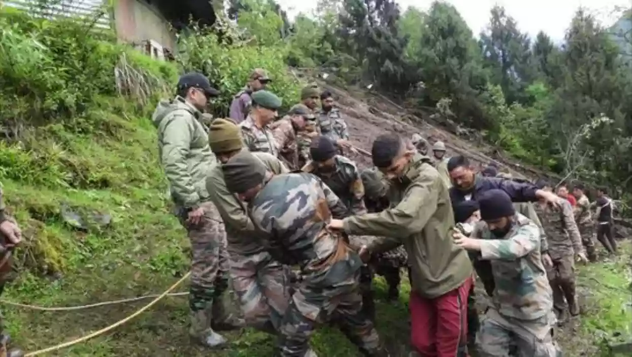 Landslide hits army camp in North Sikkim, 3 soldiers dead, 9 still missing