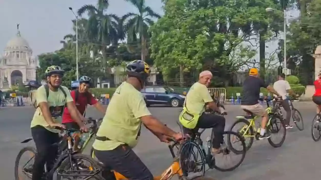 Everest climbers lead World Bicycle Day rally in Kolkata to promote clean air and stress-free living