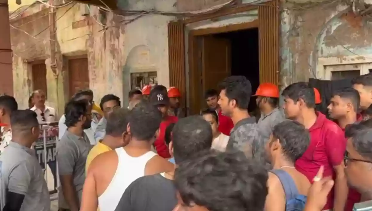 Rear portion of a building collapses in Bowbazar, one rescued from debris