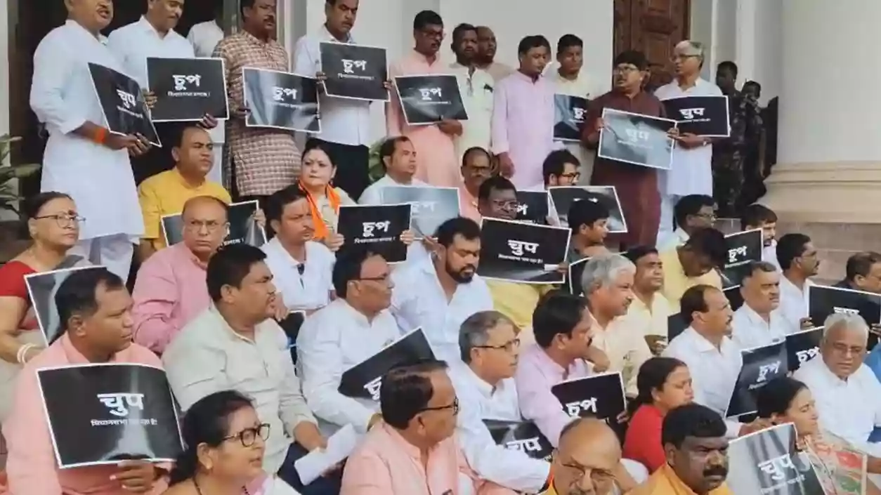 4 BJP MLAs suspended after ruckus in Bengal Assembly; 14 marshals and legislators injured in scuffle