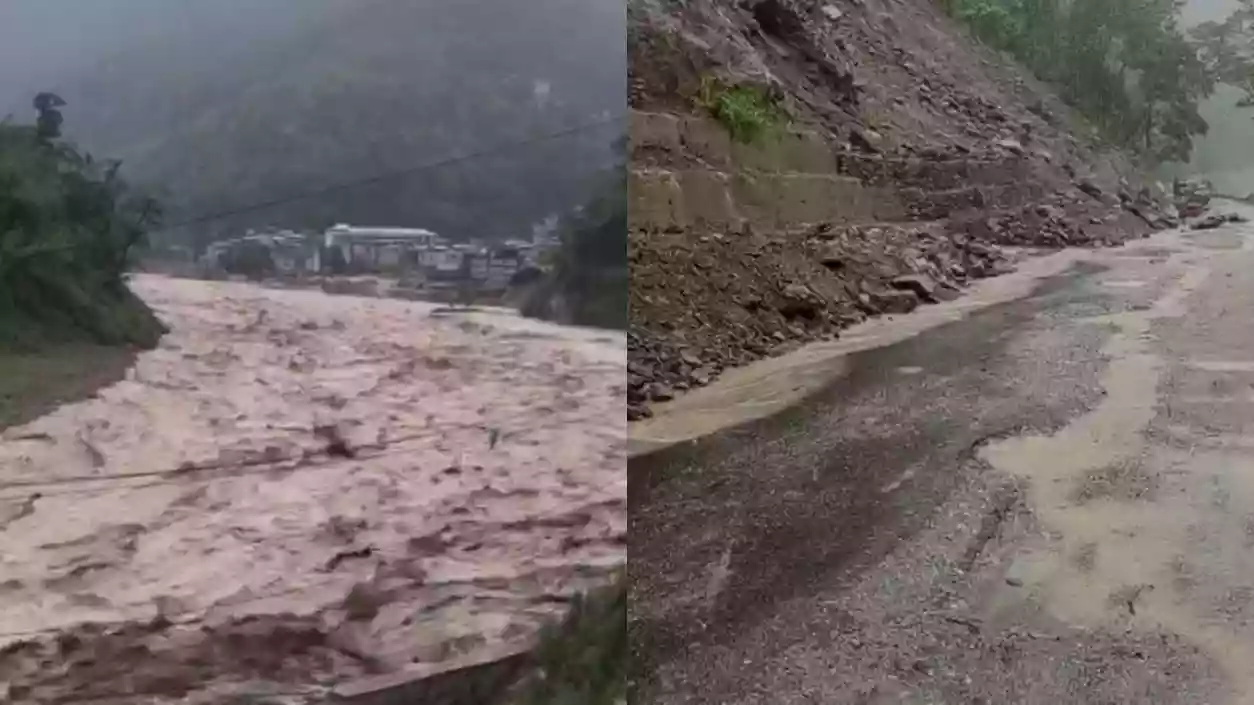 Landslides disrupt NH-10, heavy rains trigger flood alert in North Bengal, Sikkim