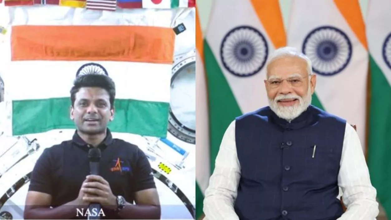PM Modi interacts with IAF’s Shubhanshu Shukla; First Indian aboard ISS for 14-day space mission
