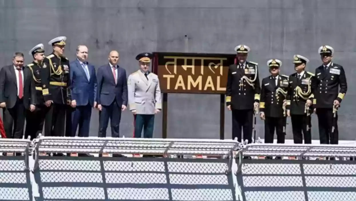 Indian Navy commissions stealth frigate INS Tamal in Russia