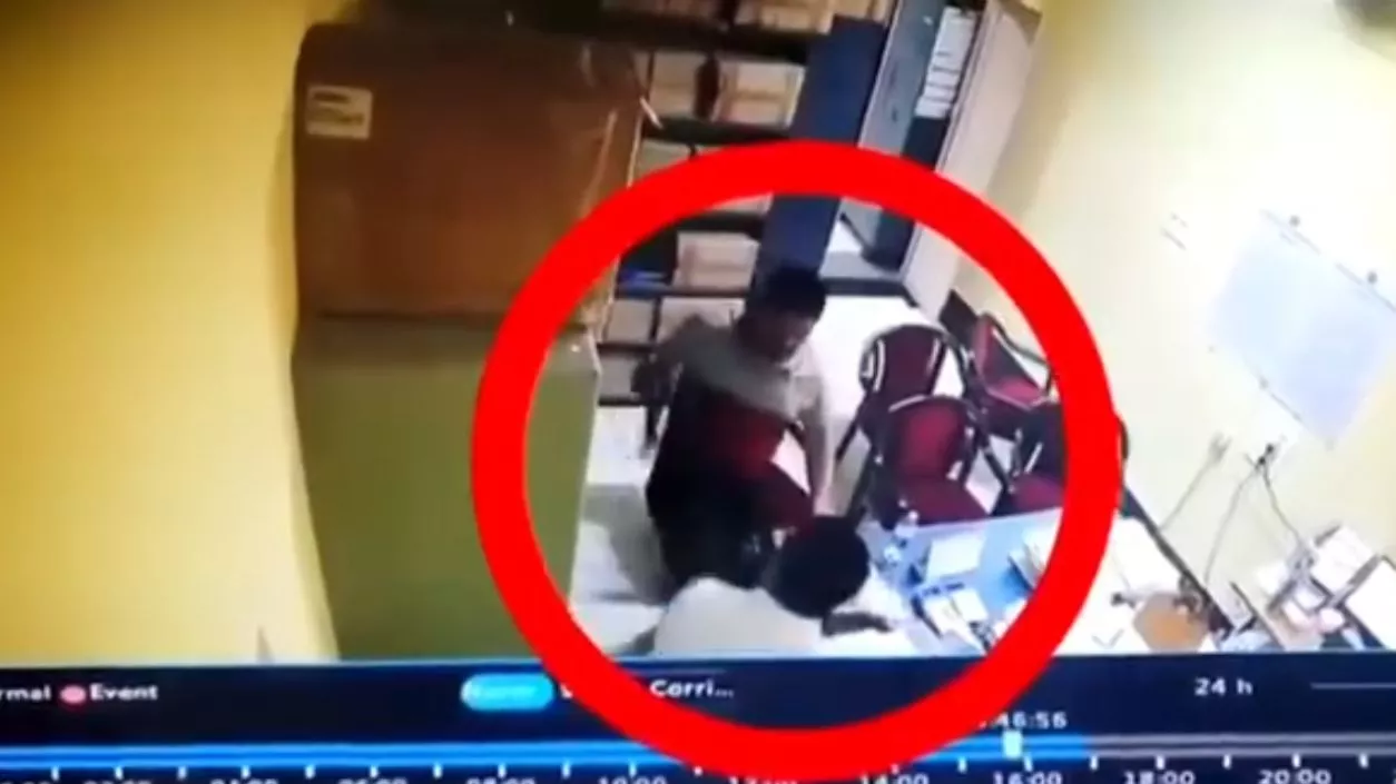 TMC's Humayun Kabir caught on video allegedly assaulting WBUHS officer, Suvendu Adhikari raises alarm