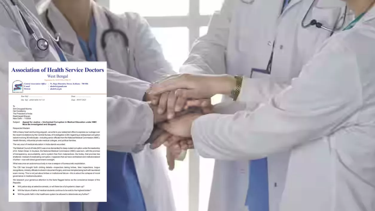 Bengal doctors write to President urging probe into NMC corruption, demand independent inquiry
