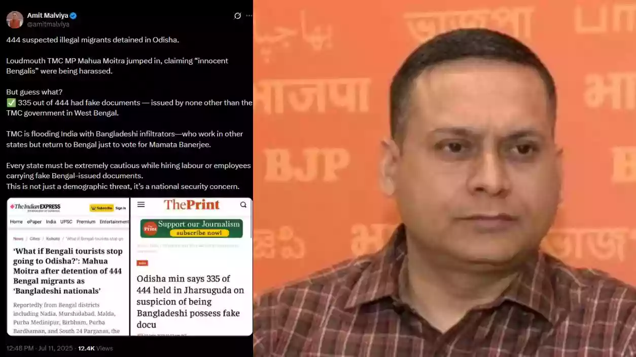 BJP alleges TMC aids infiltration, gave fake Bengal IDs to 335 Bangladeshis held in Odisha