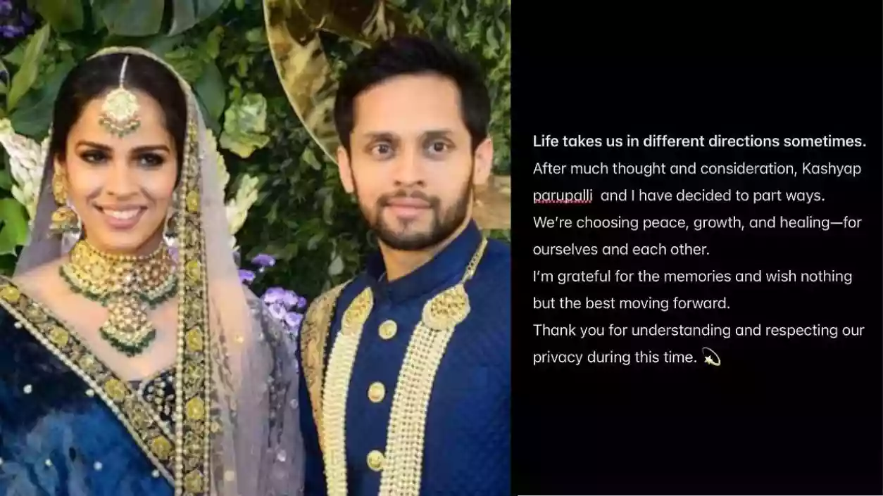 Saina Nehwal announces separation from Parupalli Kashyap after nearly 7 years of marriage