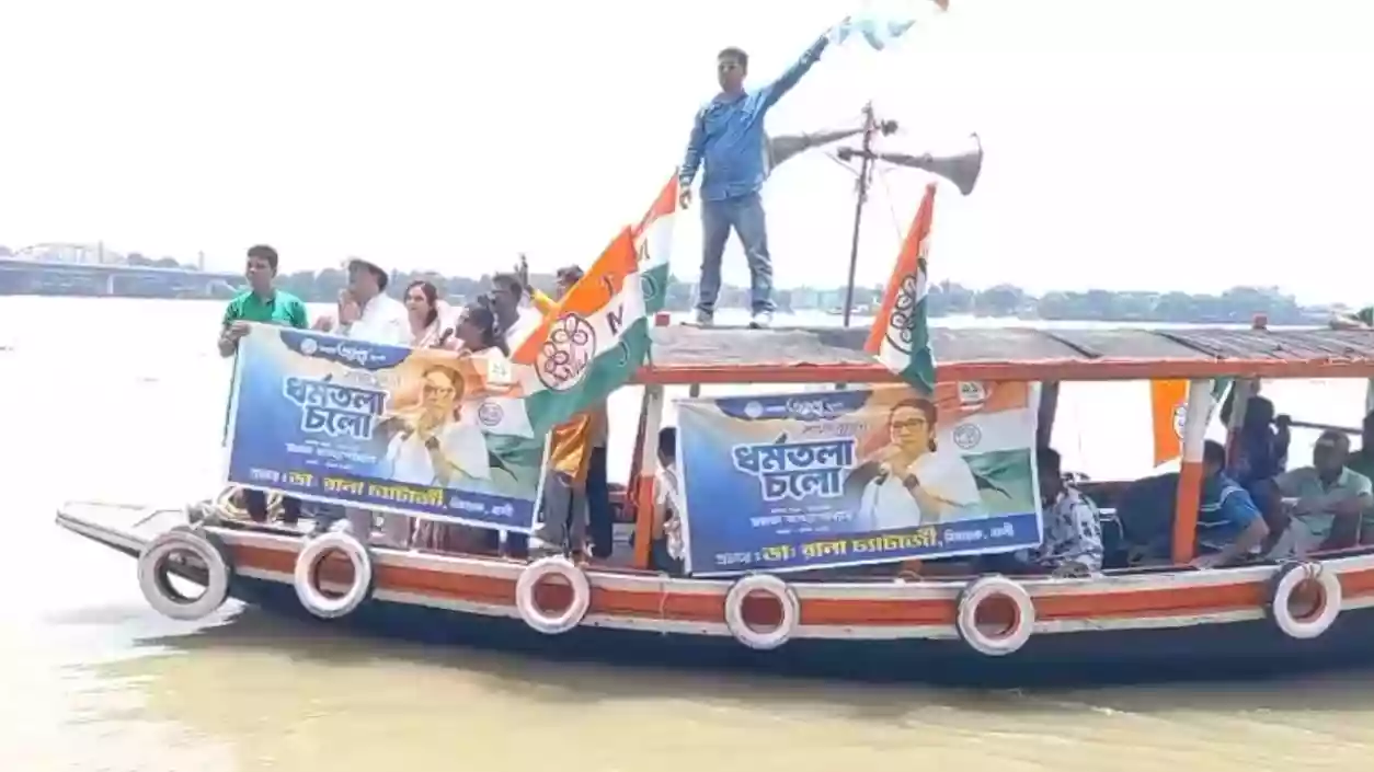 TMC takes July 21 rally campaign to Ganga, Bally MLA leads boat outreach in Howrah