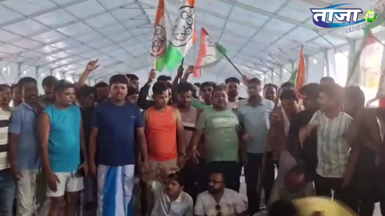 25,000 grassroot TMC workers gather at Gitanjali Stadium for Ekusher camp stay | Watch