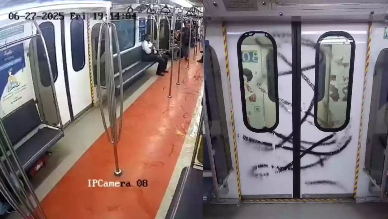 “Why did he do it?”: Kolkata Metro spray-paint incident leaves passengers and police baffled