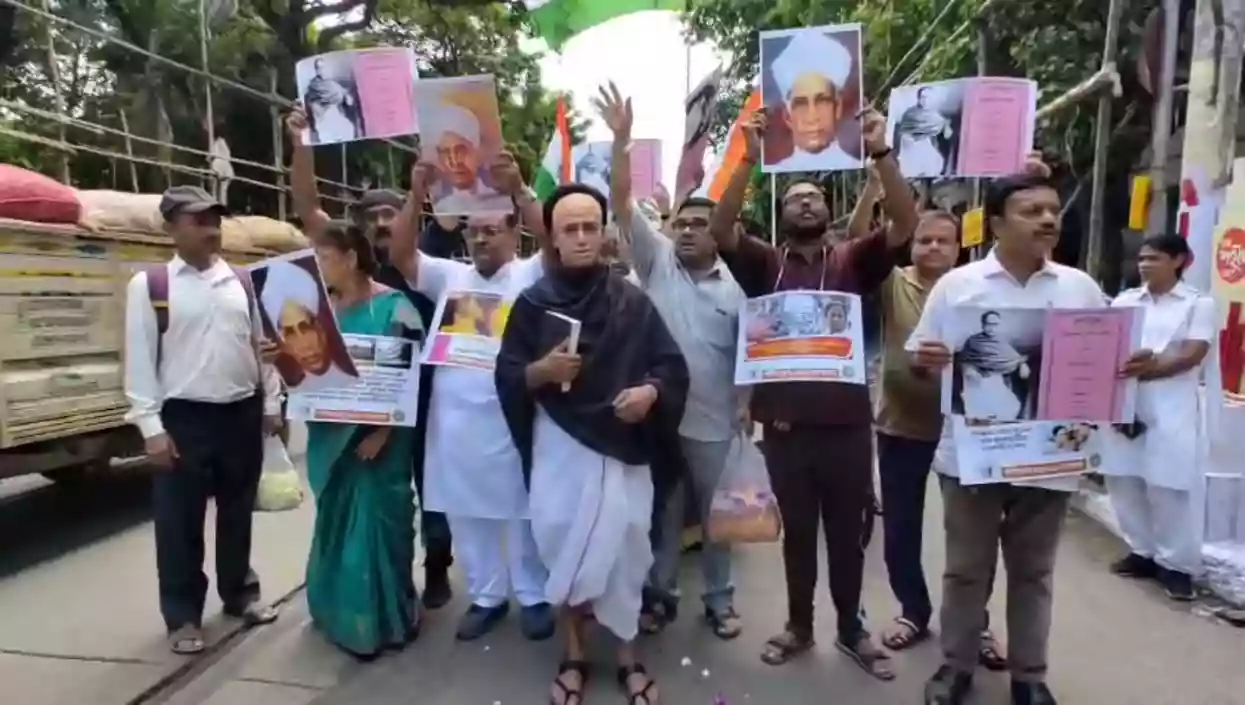 INTUC Seva Dal held padyatra in Kolkata on Teachers’ day paying homage to Vidyasagar