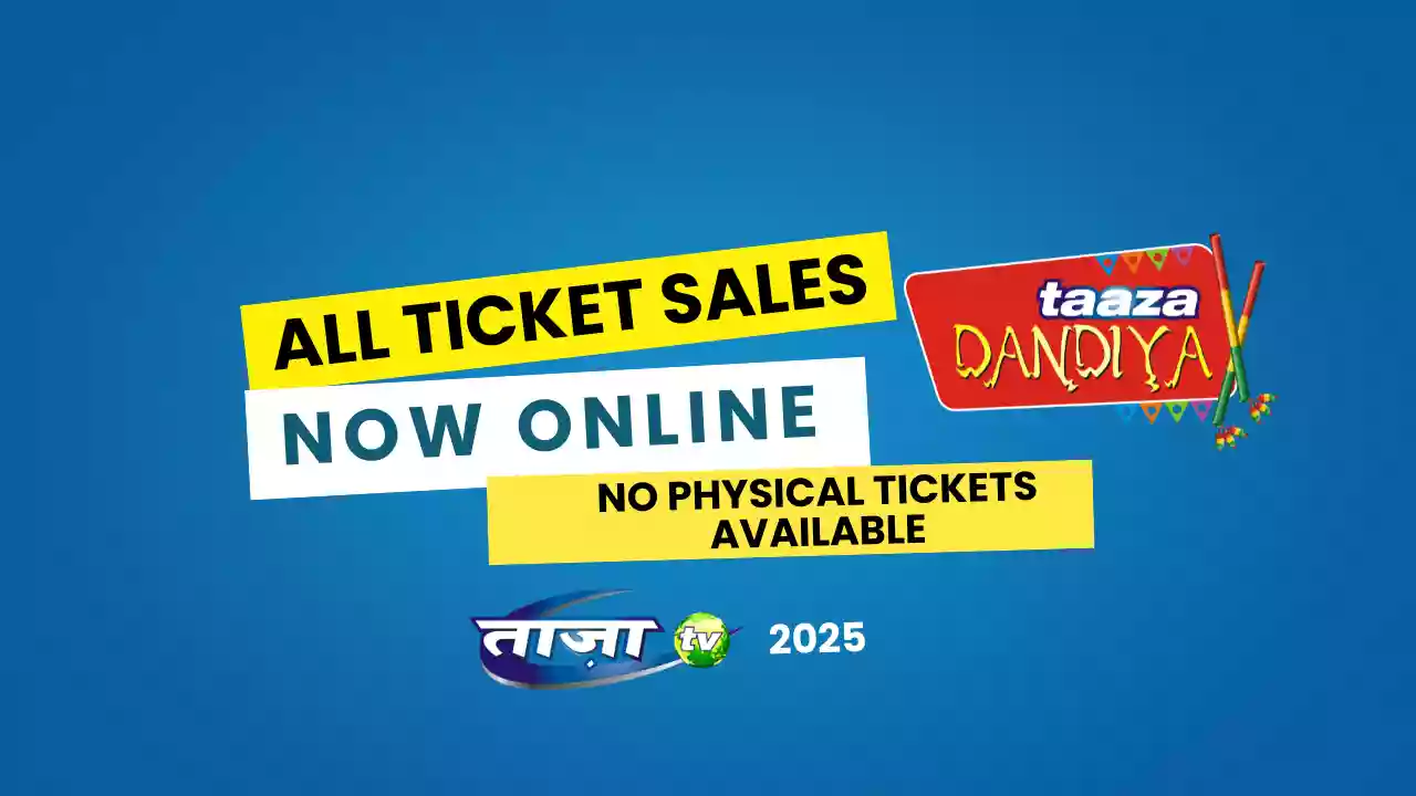 Taaza Dandiya 2025 is going completely online for ticket sales this year | read announcement