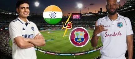 India dominates Day 2 of the 1st test against West Indies, reaches 448/5