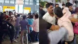 Clash erupts at Patna airport between Congress leaders and Pappu Yadav's supporters over election ticket shares