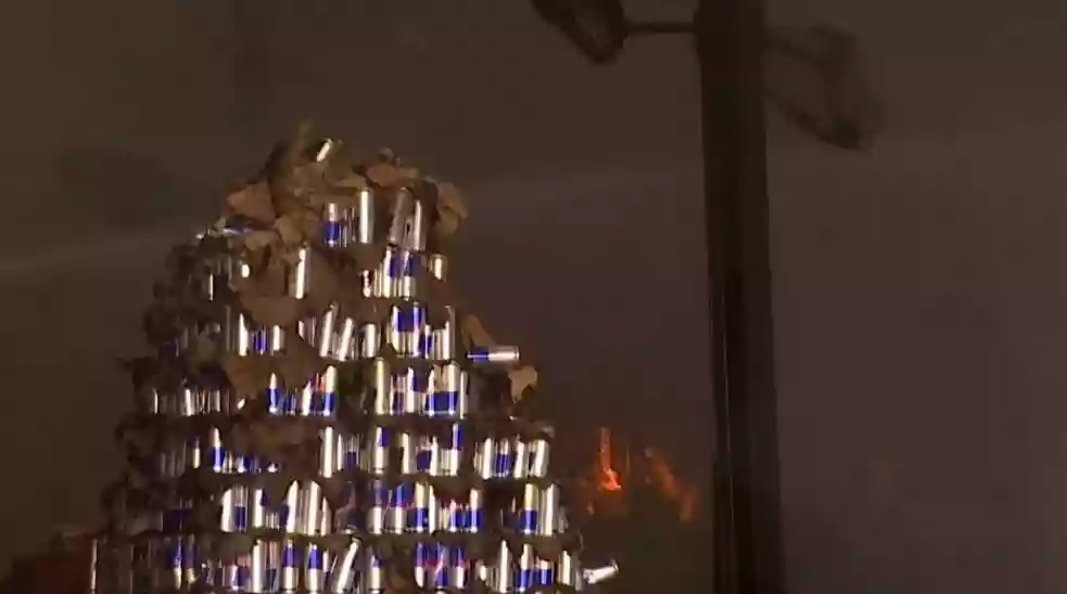 Early morning fire guts decorator godown, spreads to Momo warehouse near Ruby's Urbana