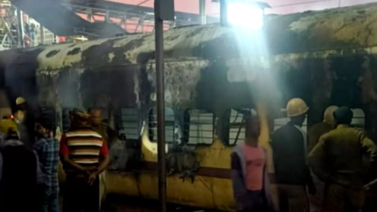 Fire in empty rake at Katwa railway station doused swiftly, no injuries reported