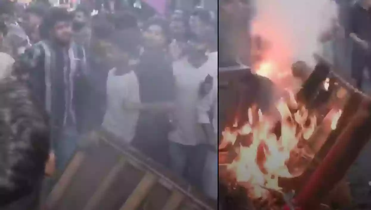 Bike set on fire, protests erupt after promoter shot dead in Howrah's Pilkhana | Watch