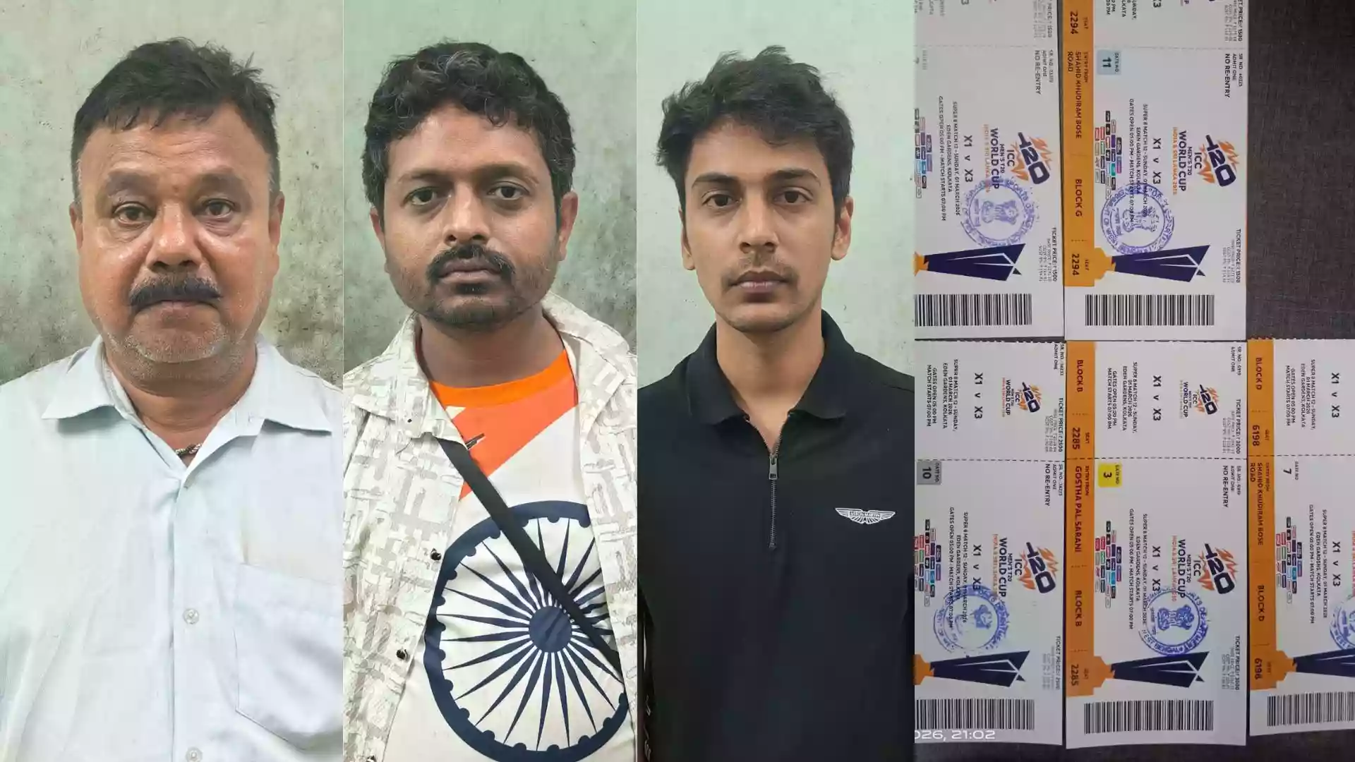 Kolkata Police nab three for black-marketing India vs West Indies T20 World Cup tickets outside Eden Gardens