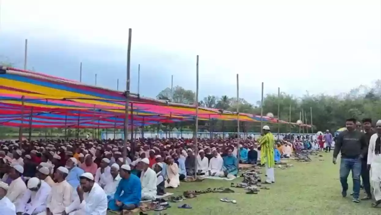 Siliguri witnesses grand Eid celebration with massive crowd at Kanchenjunga Stadium 