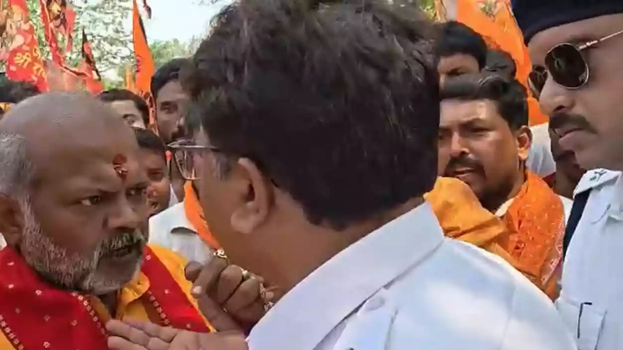 BJP workers clash with cops over brandishing weapons during Ram Navami procession in New Town