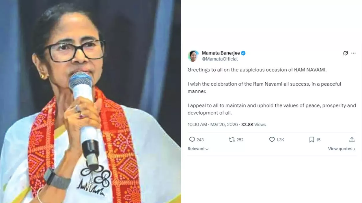 Mamata appeals for peaceful and prosperous Ram Navami, wishes for development of all
