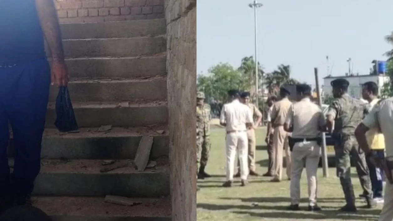 Bomb explodes on school roof in Nadia, another crude bomb recovered unexploded