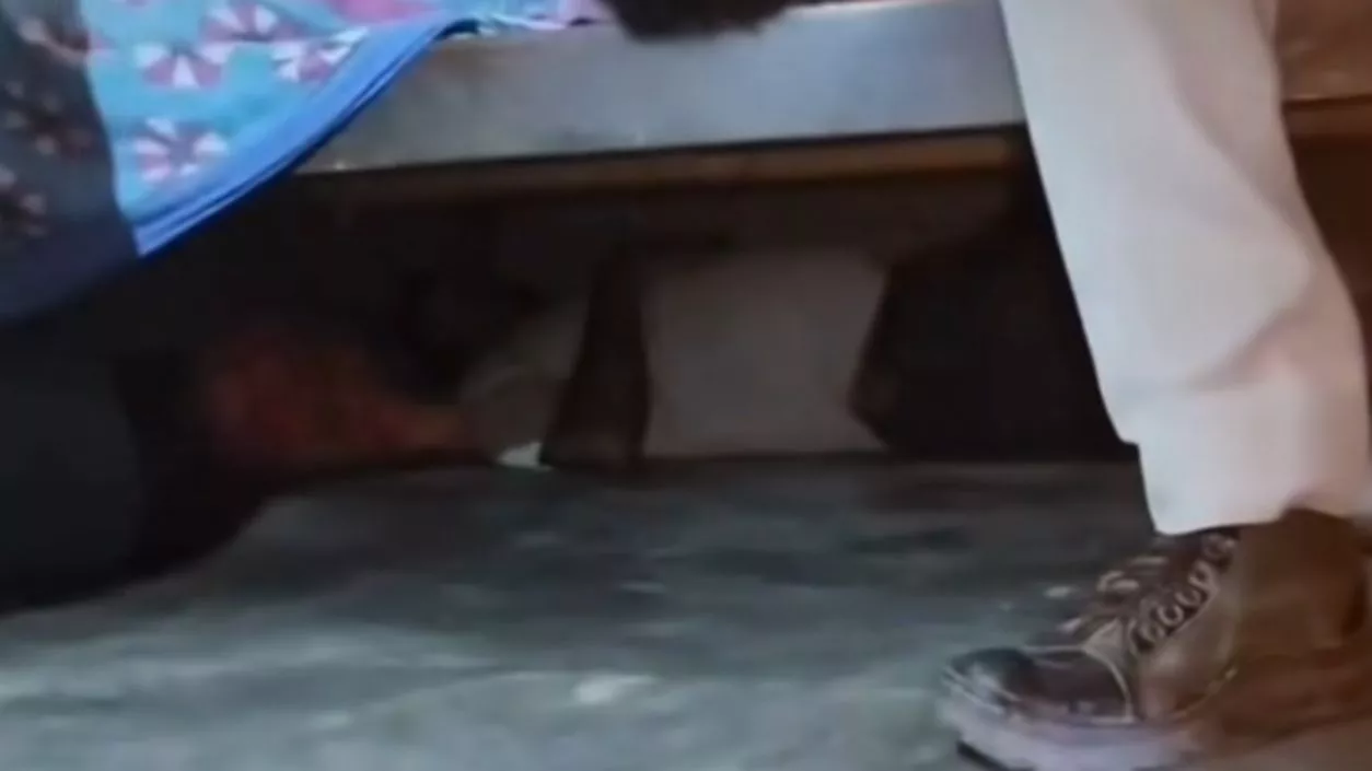 BJP shares video claiming TMC leader hid under bed amid cut-money allegations