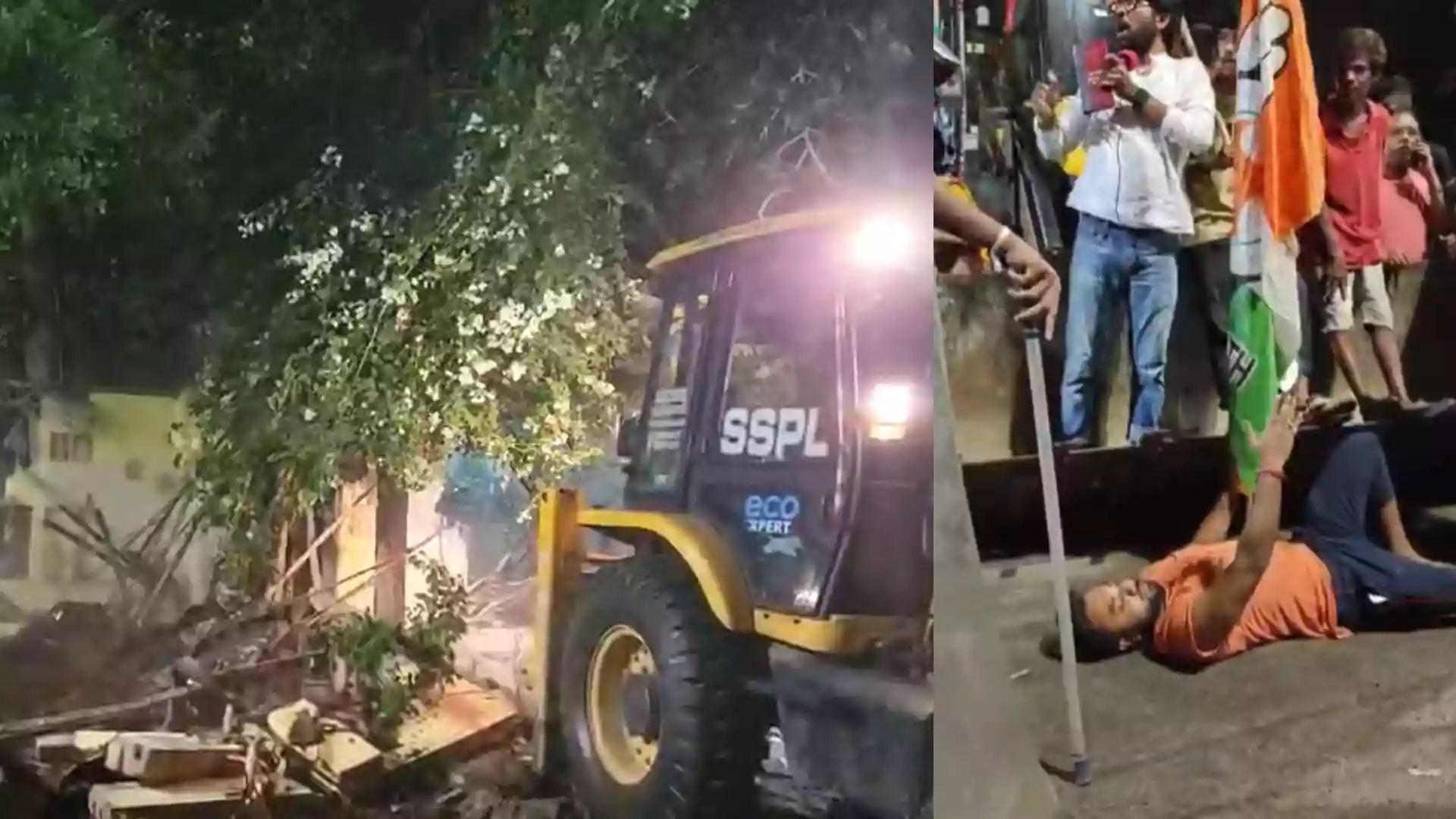 Jadavpur eviction drive turns violent; Congress-Left protest, several detained