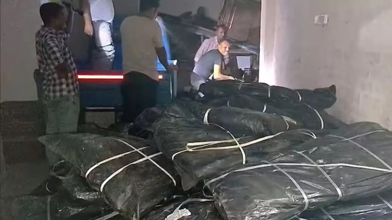 After regaining warehouse allegedly seized during TMC rule, owner finds huge stock of relief tarpaulins