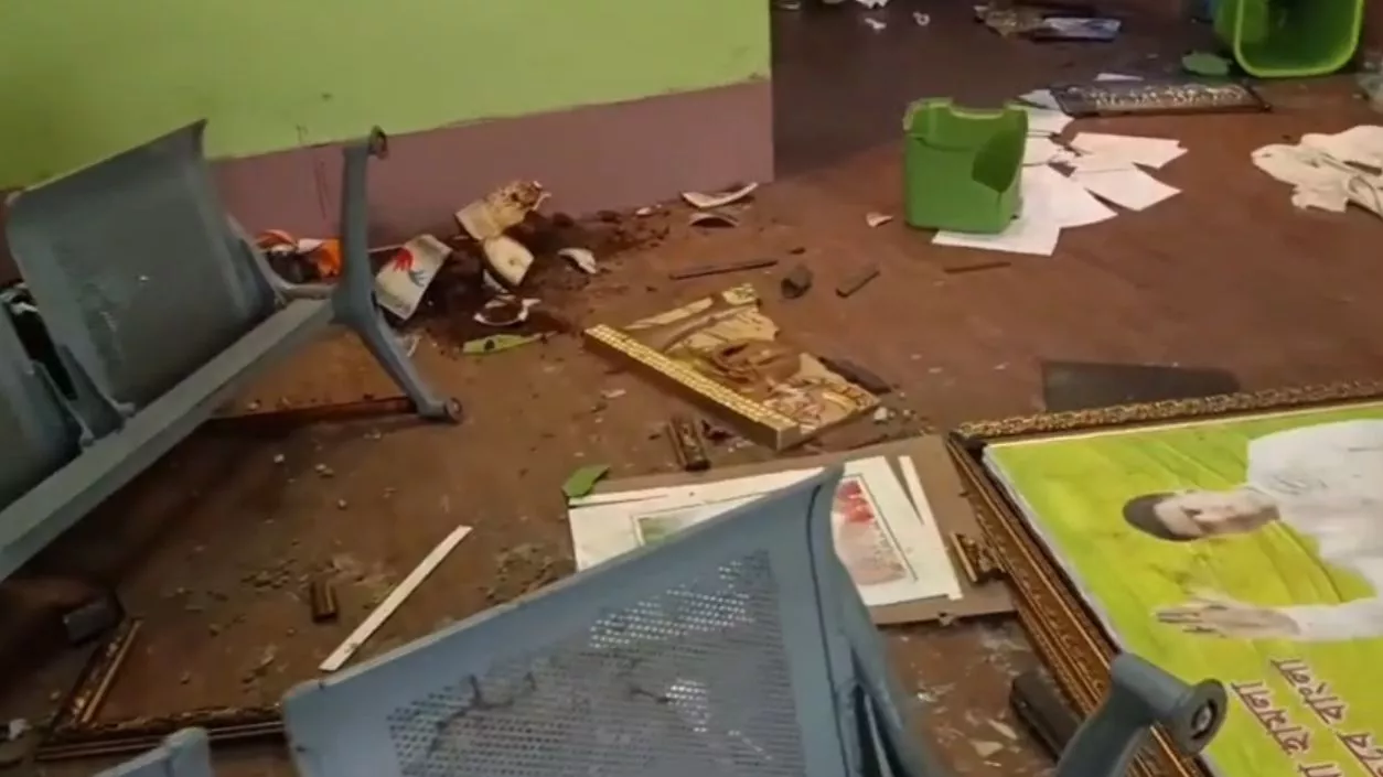 Falta TMC office vandalised after Jahangir Khan ‘Pushpa’ arrest triggers public anger