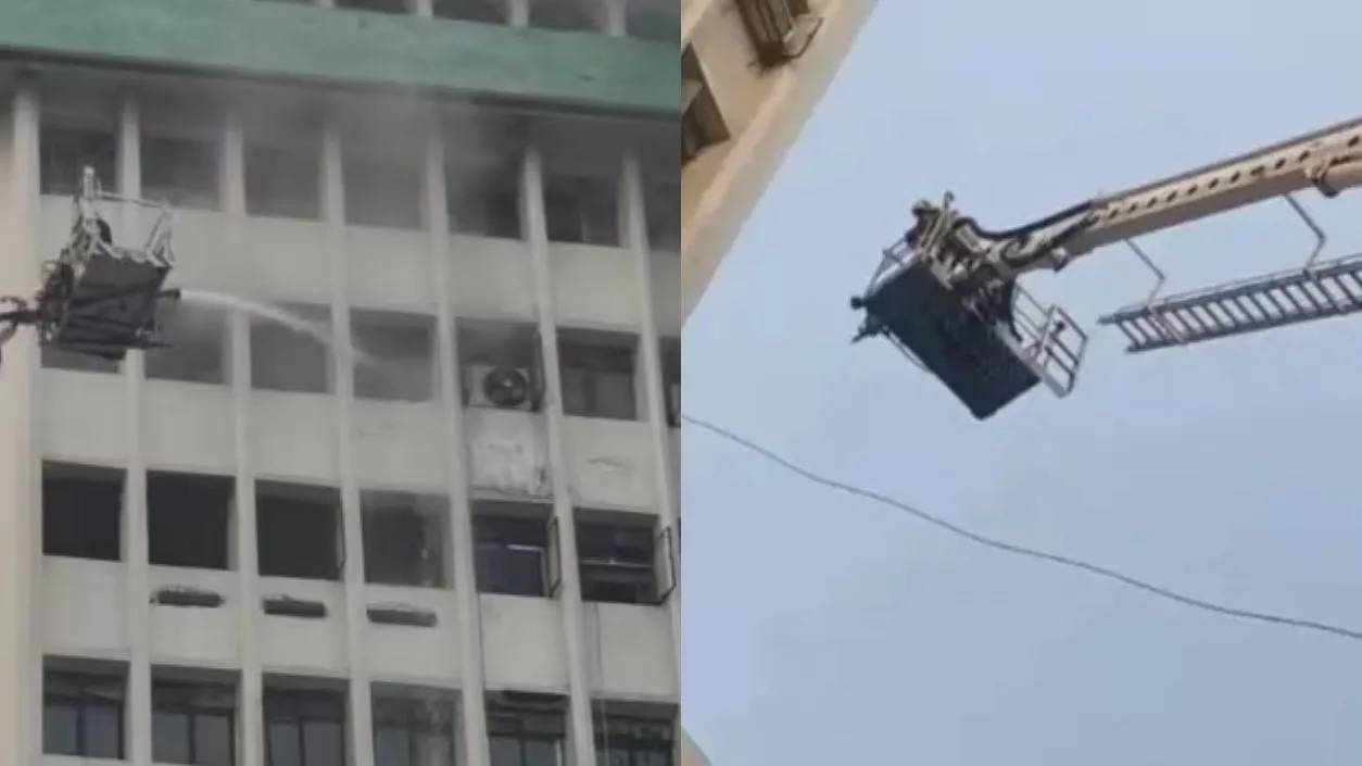 Patna's tallest tower hit by fire, 13th floor filled with thick smoke